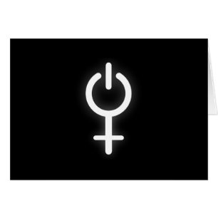 Girl Power Electronic Symbol for Gamer Vrouw Sign