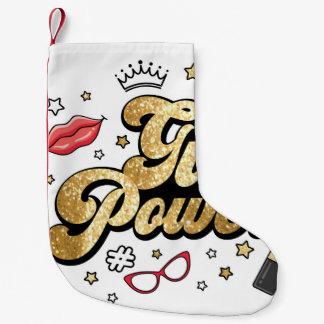 Girl Power: feministisch glitter. Kleine Kerstsok