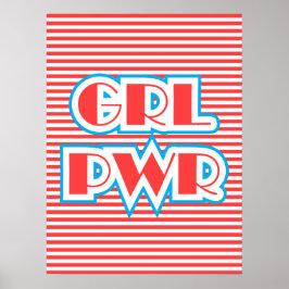 Girl Power, Grl Pwr, rode versie Poster