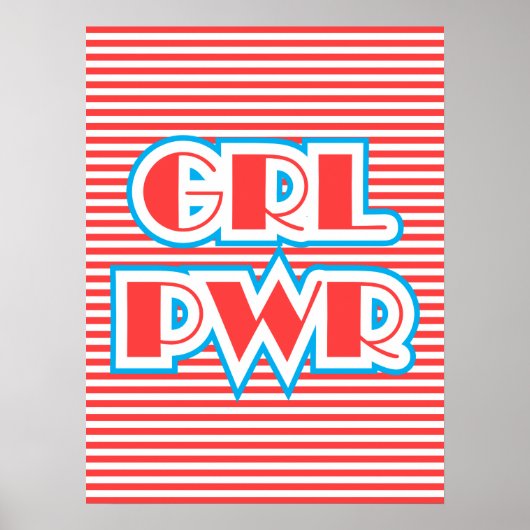 Girl Power, Grl Pwr, rode versie Poster (Voorkant)