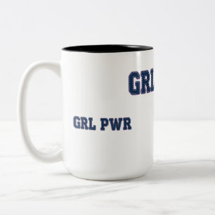 Girl Power - GRL PWR Tweekleurige Koffiemok