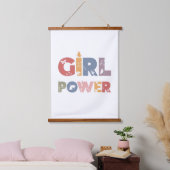 Girl Power Hangend Wandkleed (Slaapkamer)