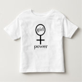 Girl Power Kinder Shirts (Voorkant)