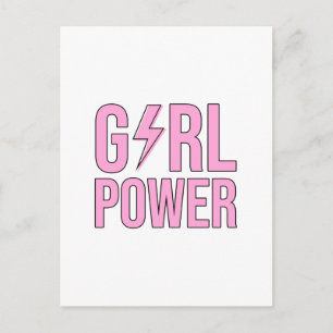 Girl Power Lightning Briefkaart