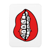 Girl Power Lips Magneet (Verticaal)