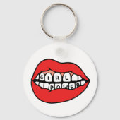 Girl Power Lips Sleutelhanger (Voorkant)