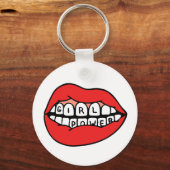 Girl Power Lips Sleutelhanger (Voorkant)