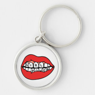 Girl Power Lips Sleutelhanger