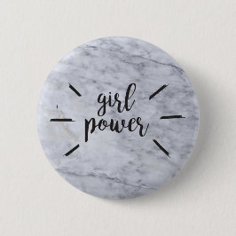 Girl Power Marble Ronde Button 5,7 Cm
