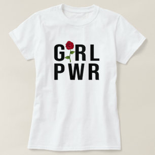 Girl Power Modern Feminist Bold GRL PWR T-shirt