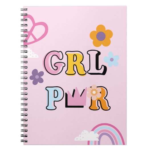 Girl Power Pattern Notitieboek (Voorkant)
