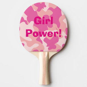 Girl Power Ping Pong Paddle Tafeltennisbatje