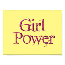 Girl Power Poster, geel