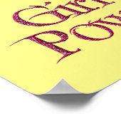 Girl Power Poster, geel Poster (Hoek)