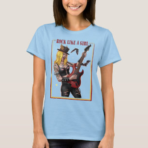 Girl Power Rock – Rock als een meisje T-shirt