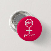 Girl Power Ronde Button 3,2 Cm (Voorkant /achterkant)