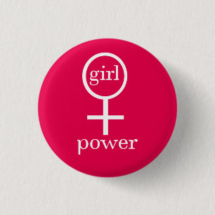 Girl Power Ronde Button 3,2 Cm