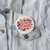 Girl Power Ronde Button 7,6 Cm (In situ)