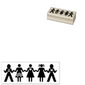 Girl Power Rubberstempel (Gestempeld)