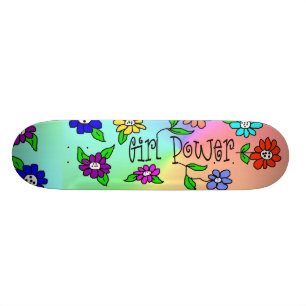 Girl Power Skateboard door Brownielocks