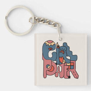 Girl Power Sleutelhanger