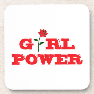 Girl Power T-Shirt - Geweldige Vrouwen Vrouw Femin Bier Onderzetter