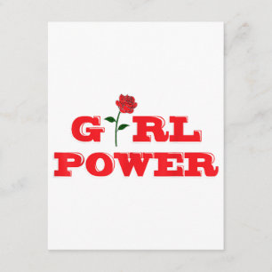 Girl Power T-Shirt - Geweldige Vrouwen Vrouw Femin Informatiekaartje