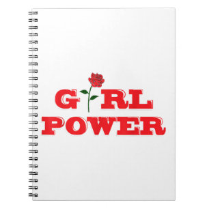 Girl Power T-Shirt - Geweldige Vrouwen Vrouw Femin Notitieboek