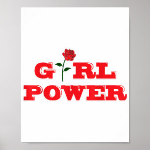 Girl Power T-Shirt - Geweldige Vrouwen Vrouw Femin Poster