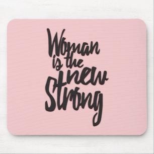 Girl Power Woman is de Nieuwe Sterk in Roze Zwart Muismat