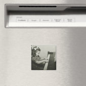 Girl Pplay Piano Magneet (Insitu (Vaatwasser))
