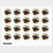 Girl Pplay Piano Ronde Sticker (Vel)