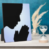 Girl Praying Fotoplaat (Zijkant)