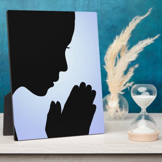 Girl Praying Fotoplaat (Zijkant)