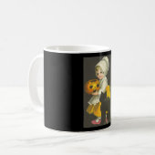 Girl Pumpkin Cat  Halloween Theme Mok (Voorkant links)