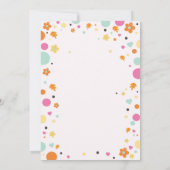 Girl Pumpkin Verjaardag Uitnodiging (Achterkant)