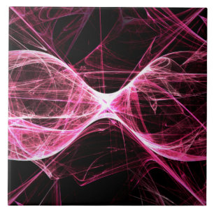 Girl Punk Rock Roze Energy Waves Tegeltje