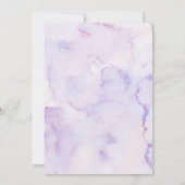 Girl Purple Shell Baby Shower Invitation (Dos)