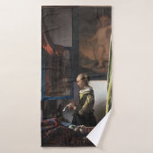 Girl Reading a Letter à Open Window, Vermeer (Serviette de bain)