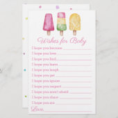 Girl Ready to Pop Summer Baby shower (Voorkant / Achterkant)