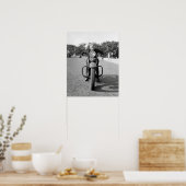 Girl Riding Motorcycle, 1937.  foto Poster (Keuken)