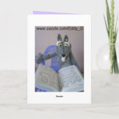 Girl Rock Star Verjaardag Kaart (Achterkant)