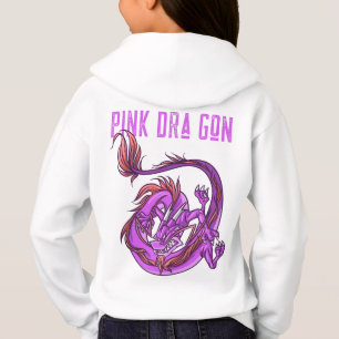 Girl rose et rose Dra Gon - Dragon de style comiqu