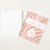 Girl rose Zebra Poster de animal Monogramme tendan (Devant avec enveloppe)