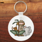 Girl Safari Sleutelhanger (Voorkant)