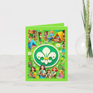 Girl Scout Honor Notitiekaartje