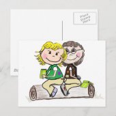 Girl Scout Junior Brownie Briefkaart (Voorkant / Achterkant)