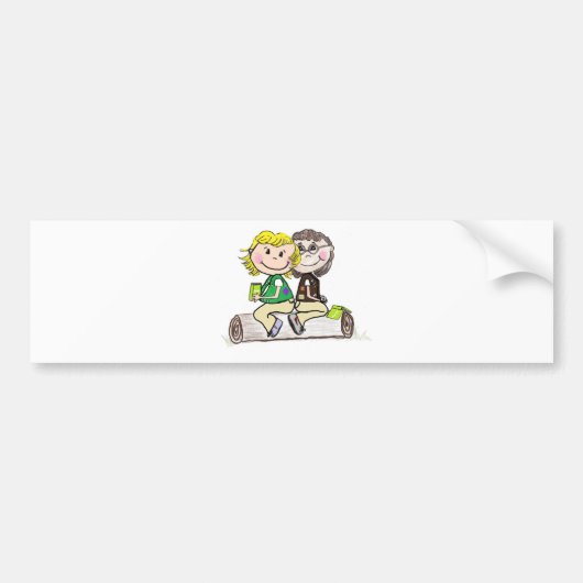 Girl Scout Junior Brownie Bumpersticker (Voorkant)