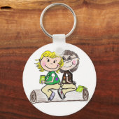 Girl Scout Junior Brownie Sleutelhanger (Voorkant)