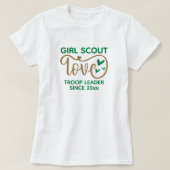 Girl Scout Love Troop Leader Custom T-shirt (Design voorkant)